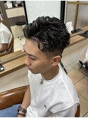 オールバックパーマ