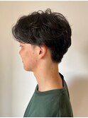 MEN’S HARE アッシュブラックベリーショート