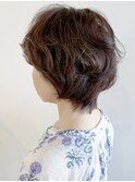 大人のゆるふわボリュームショート☆大人ヘア/デジタルパーマ