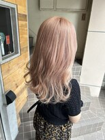 ゼロヨンハチ(048)&nbsp;色落ちブロンドなるピンクベージュ（ブリーチ1回～2回）