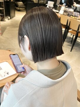 オーガニック アトリエ 大宮(organic+atelier) 20代30代40代ミニボブショコラアッシュ透明感小顔ブリーチなし