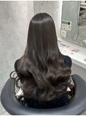 モカブラウンでお洒落な暗髪(北浜)