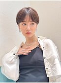イメチェンショート美髪ワイドバングレイヤー髪質改善/立川