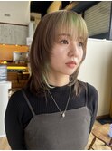chill/ハイトーンベージュ×ライムグリーン