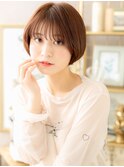 耳かけ大人かわいい小顔ショートマッシュボブh3大宮20代30代40代