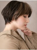 フェイスフレーミング抜け感小顔ひし形ショートX志木10代20代