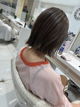 アッシュ 武蔵小金井店(Ash) ＼白髪率4～5割×縮毛矯正履歴ありボブさん／