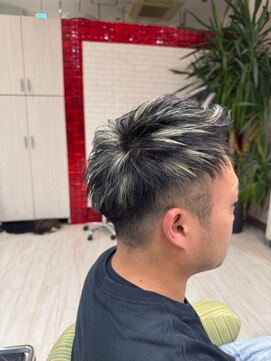 ビスイル 秋葉原店(Vis ill) くせ毛風ウルフパーマ前髪パーマミニウルフアッシュブラック