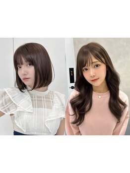 ★1周年★友達におすすめしたくなる渋谷人気サロン【カラー＋ケアトリートメント＋前髪カット\7700】