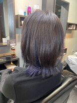 ジェリカ(Jlica)&nbsp;レイヤーボブ　インナーカラー　ラベンダー