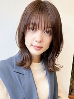 リタ 枚方(Rita)&nbsp;夏カラー外ハネミディアムイメチェン◎小顔レイヤーボブ