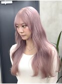 ピンクダブルカラーミルクティーホワイトパープルハイトーン韓国