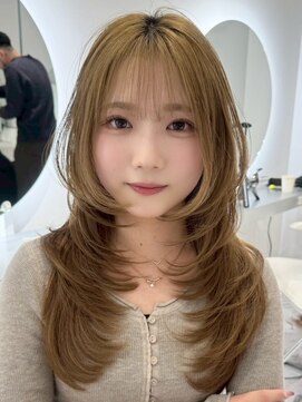 ヨロ 上野(YOLO) ブリーチハイライト髪質改善ダブルカラーレイヤーカット