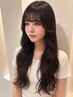 前髪カット+炭酸ケアカラー
