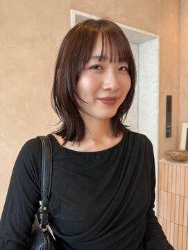 オン キャナルシティ博多前店(on) 【晴音】くびれミディアム/顔周りレイヤー/20代