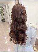 ゆるふわ大人っぽハーフツイン♪
