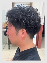 クリアオム 春日部(CLEAR homme)&nbsp;メンズ ハードパーマ プードルパーマ 黒髪 メンズパーマ