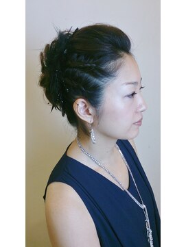 ファルコヘア 立川店(FALCO hair) 大人編み込みアップスタイル