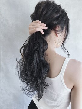 ムウ 難波(MOU) ハッシュカットフルバング似合わせカットレッドブラウン20代30代