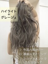 イヴァン アンド リズ 奈良店(IVAn ＆ LIZ) 外国人風の透明感♪ハイライト×グレージュ