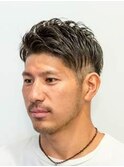 ワイルドアップバング×ツーブロック