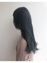 ヘアメイク オブジェ(hair make objet) ダークブルー　オルチャンスタイル