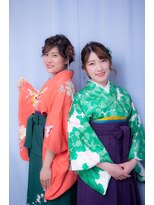 アイルビーヘア(I'll b hair)&nbsp;【下北沢＊I'll b hair＊】袴に似合う可愛い編み込みアレンジ