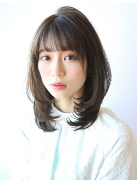 アフロート ルヴア(AFLOAT RUVUA) 透明感カラー【30/40/50代】ふわっとひし形レイヤー 京佳