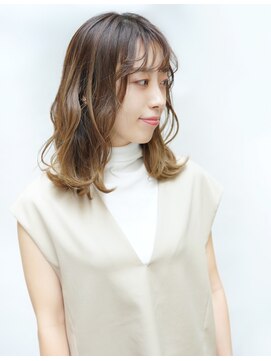 レスピア 銀座中央通り店(Respia) エアリーバングミディアム【銀座