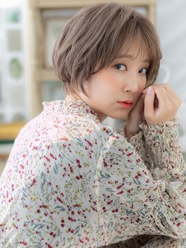 カバーヘア ブリス 戸田公園西口店(COVER HAIR bliss) ハイトーンカラー大人ミニボブショートa戸田公園20代30代40代