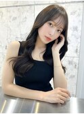 韓国風前髪×レイヤーカット【髪質改善/新宿/レイヤーカット】