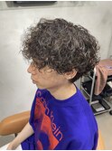 波巻きパーマ