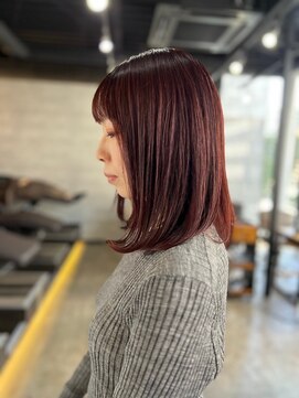 ソイクフ 高田馬場店(SOY-KUFU) 大人可愛い20代30代40代イメチェン似合わせカットレッドブラウン