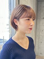 20代30代40代/丸みショート/マッシュショート/グレーベージュ