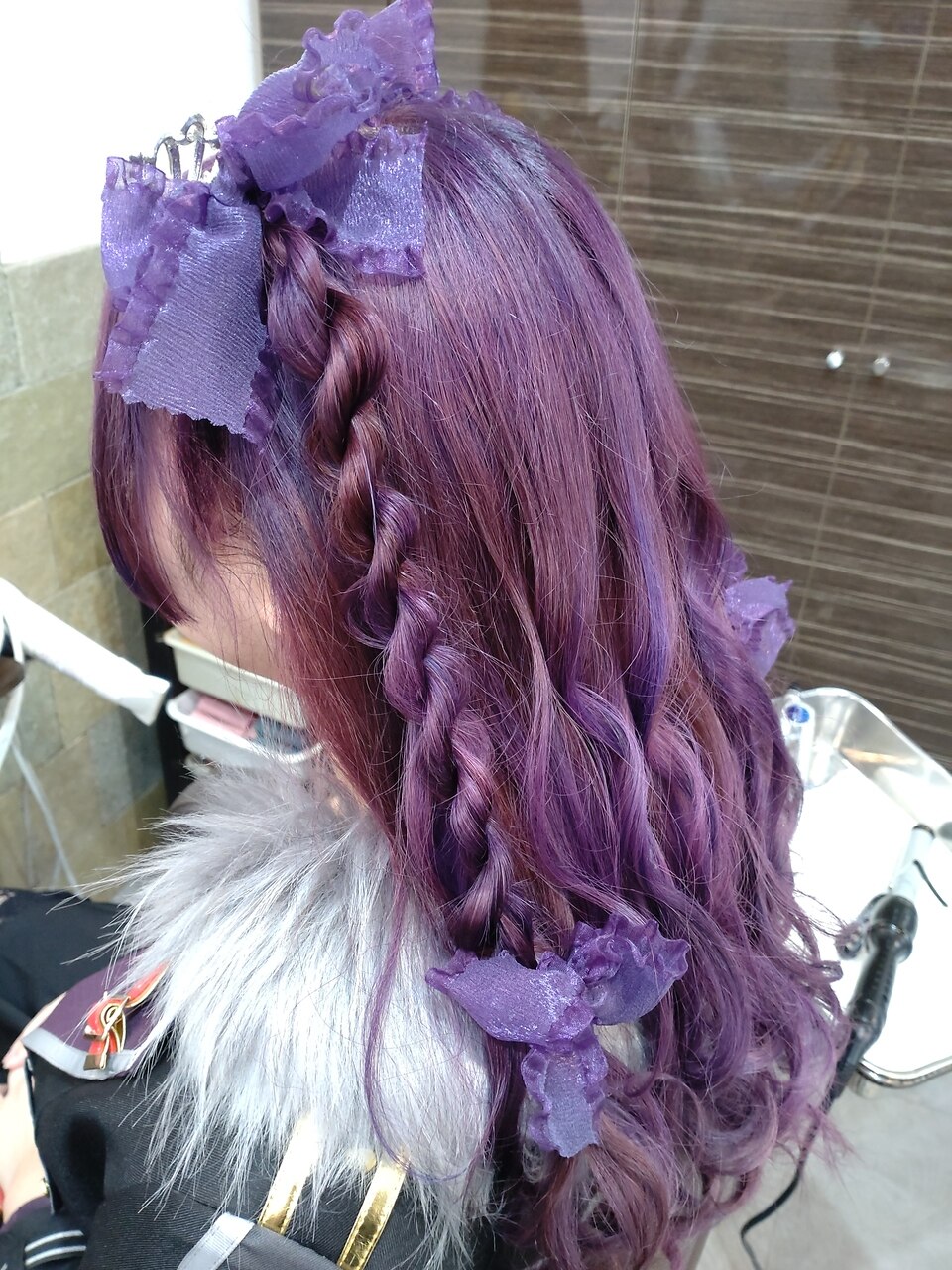 派手髪☆ハーフ編み込みツイン：L213301231｜シュモレアズ 北習志野