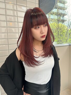 リリー(Lilley) 【lilley 稲永麻衣】レイヤーカット+顔まわりカット+韓国ヘア