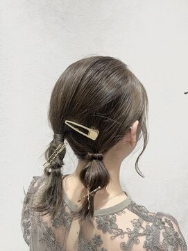 ニカ ボーテ(Nika beaute) クールベージュ☆ヘアアレンジ