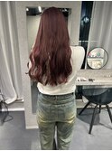 暖色カラー イメチェン ワイドバング 美髪