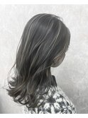 コントラスト極ハイライト☆オリーブグレーベージュ