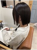 顎下ヘイリーボブ/透明感カラー/四街道【積田佳奈】