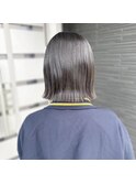 中学生の切りっぱなしボブ