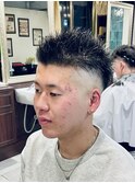 【20代 男性】ロンドンスパイキーフェード(大宮/バーバー)