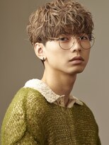 アズ ワン(AS ONE)&nbsp;波巻きパーマツイストスパイラルパーマツーブロックメンズ黒髪