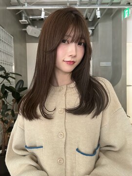 テクネ 天神大名(techne) 天神大名今泉ロングレイヤー韓国風くびれ巻き髪小顔透明感ヘア