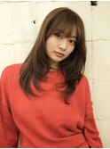 大人美人くびれヘアハッシュカットレイヤーカット20代30代