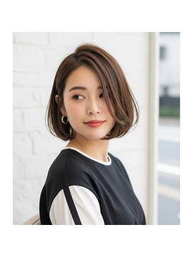 アイニ 天王寺アポロ店(aini) アディクシーカラーハイライトダブルカラーレイヤーカットボブ