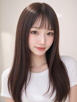 ミラレスカ 栄(MIRA RESCA)&nbsp;ナチュラル韓国ブラウン×艶ストレート