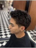 波巻きツイストスパイラルリバースセンターパートニュアンスパT