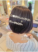 白髪ぼかしハイライト×暗めグレージュカラー