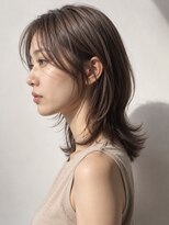 ヘイ 松本店(HEY) 【HEY 松本】くびれミディアムウルフ×透明感アッシュベージュ